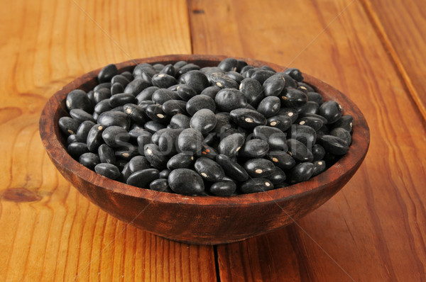 Bowl of black beans Stock photo © MSPhotographic