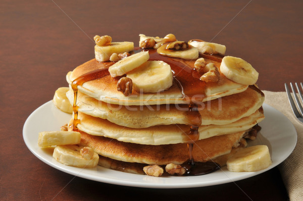 Banana pancakes Stock photo © MSPhotographic