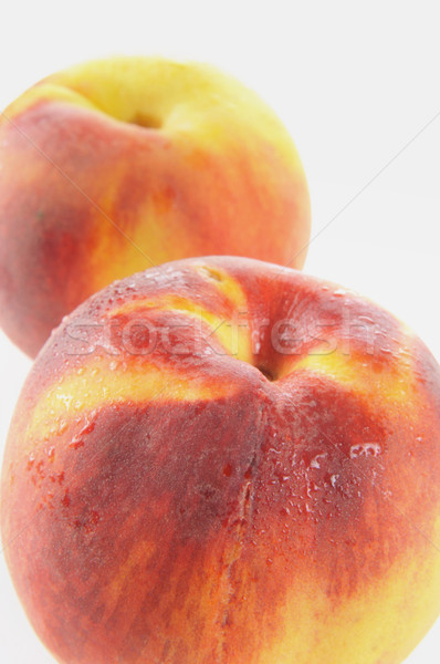 Vers organisch perziken witte ondiep Stockfoto © MSPhotographic