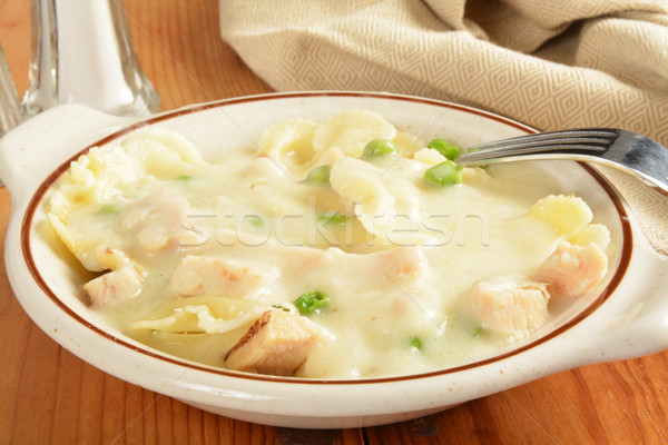 Chicken Carbonara and Farfalle Stock photo © MSPhotographic