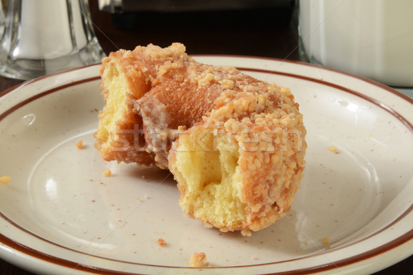 Stock photo: Cake donut with nuts