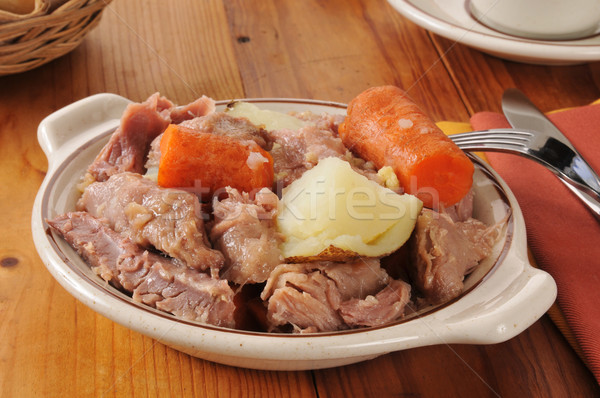 Bowl of turkey pot roast Stock photo © MSPhotographic