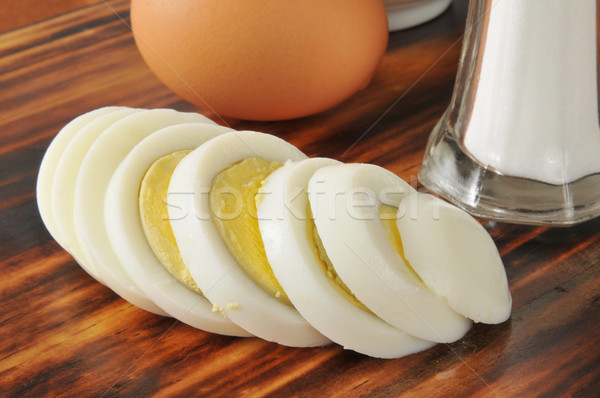 sliced hard boiled egg Stock photo © MSPhotographic