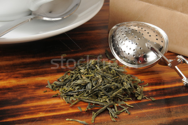 Whole leaf green tea Stock photo © MSPhotographic