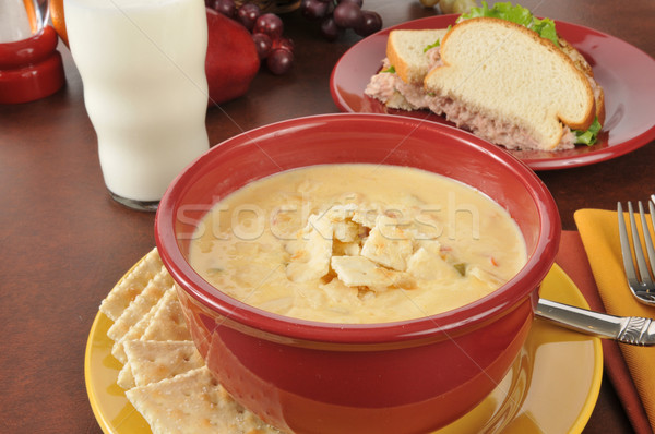 Soup and sandwich Stock photo © MSPhotographic