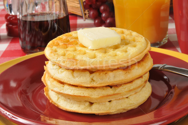 Buttermilk waffles Stock photo © MSPhotographic