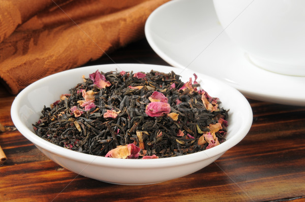 Rose infused black tea Stock photo © MSPhotographic