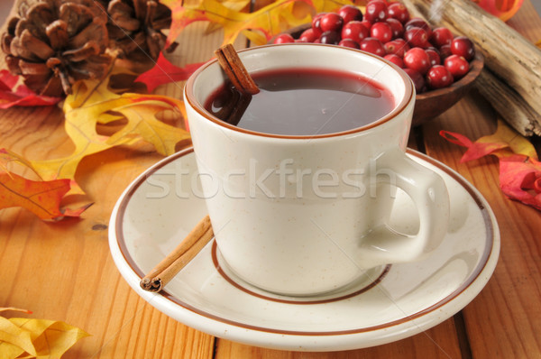 Chaud canneberges jus tasse saine vacances [[stock_photo]] © MSPhotographic