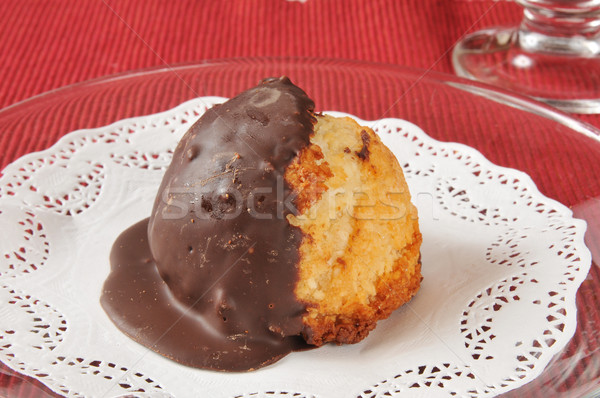 Coconut macaroon closeup Stock photo © MSPhotographic