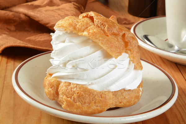 Stock photo: Gourmet cream puff