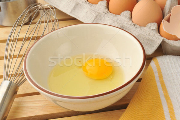 natural raw egg Stock photo © MSPhotographic