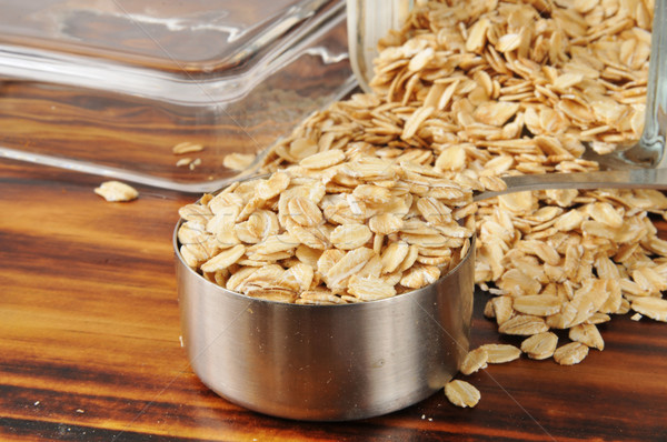 Uncooked rolled oats Stock photo © MSPhotographic