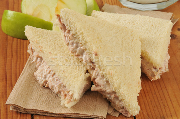 Tuna sandwich with the crust removed Stock photo © MSPhotographic