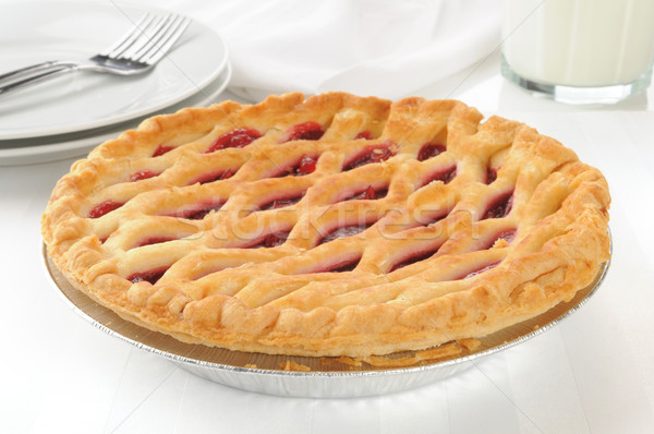 Gourmet cherry pie Stock photo © MSPhotographic