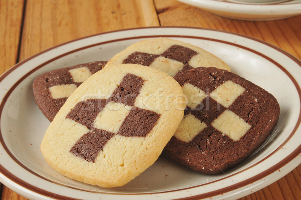 Shortbread cookies closeup Stock photo © MSPhotographic