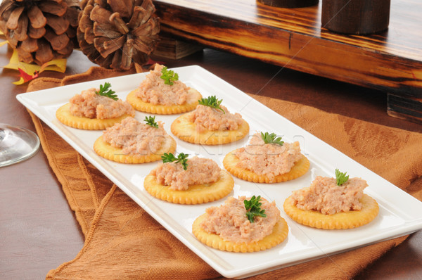 Deviled ham canapes Stock photo © MSPhotographic