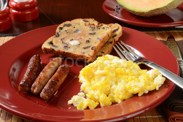 Sausage and egg breakfast Stock photo © MSPhotographic