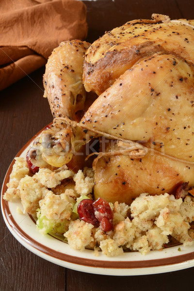 Chicken and stuffing Stock photo © MSPhotographic