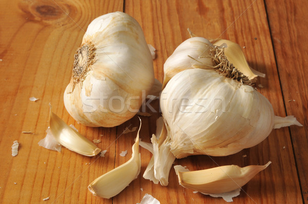 Fresh garlic cloves Stock photo © MSPhotographic