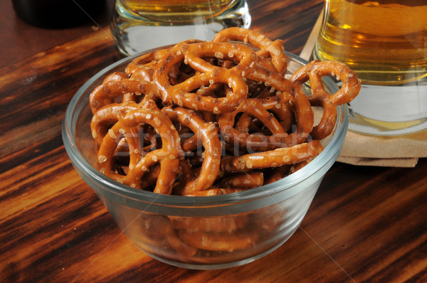 Salted pretzels Stock photo © MSPhotographic
