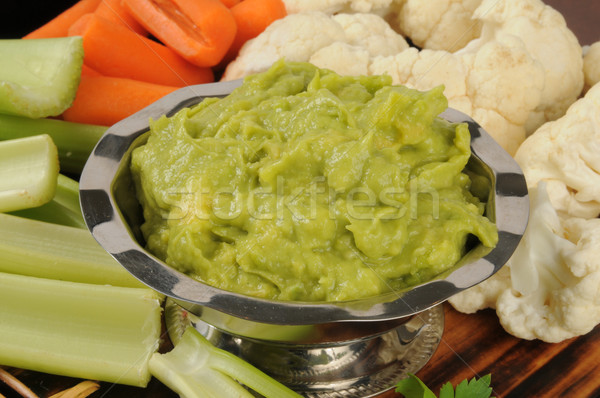 Veggies and guacamole dip Stock photo © MSPhotographic
