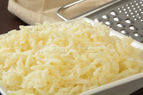 Branza mozzarella brânză castron Imagine de stoc © MSPhotographic