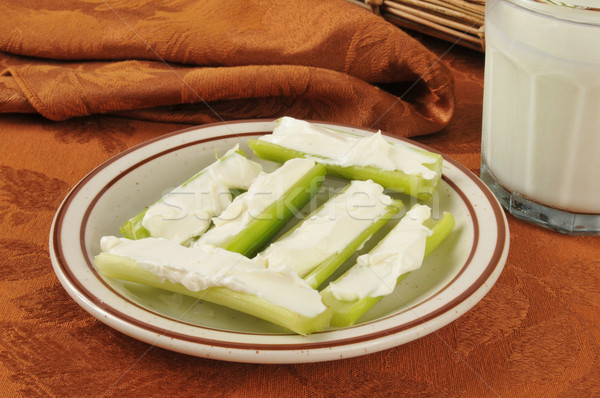Celery and cream cheese Stock photo © MSPhotographic