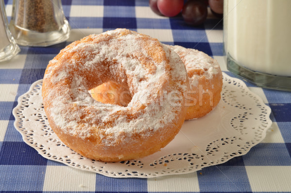 Cake donuts and milk Stock photo © MSPhotographic