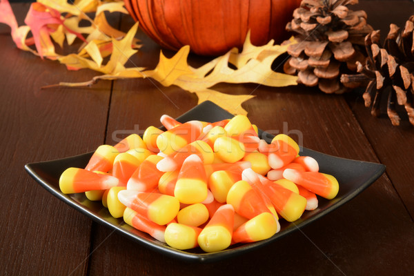 Сток-фото: конфеты · кукурузы · блюдо · праздник · украшенный · таблице
