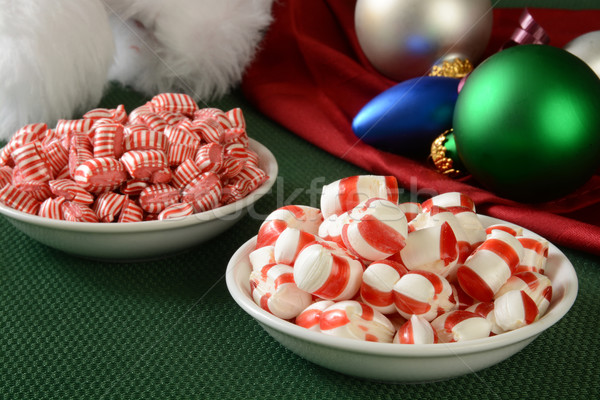 Natal doce hortelã-pimenta decorações Foto stock © MSPhotographic