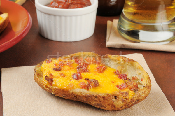 Potato skins and beer Stock photo © MSPhotographic