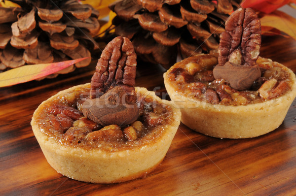 Gourmet pecan pie dessert tarts Stock photo © MSPhotographic