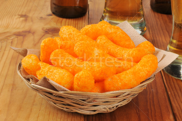Cheese puffs Stock photo © MSPhotographic