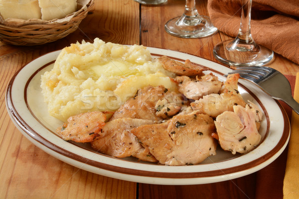 Stock photo: Turkey dinner