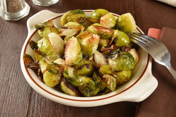 Fried brussels sprouts Stock photo © MSPhotographic