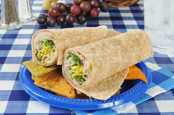 turkey wrap sandwich Stock photo © MSPhotographic