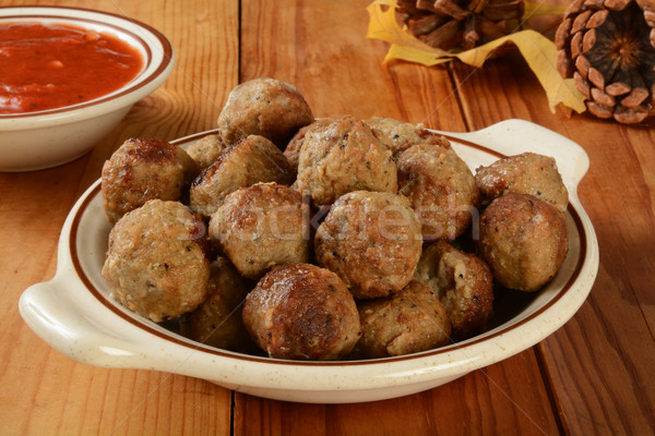 Italian meatballs Stock photo © MSPhotographic