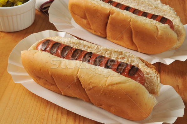 Grilled hot dogs Stock photo © MSPhotographic