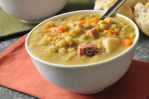 Split pea soup Stock photo © MSPhotographic