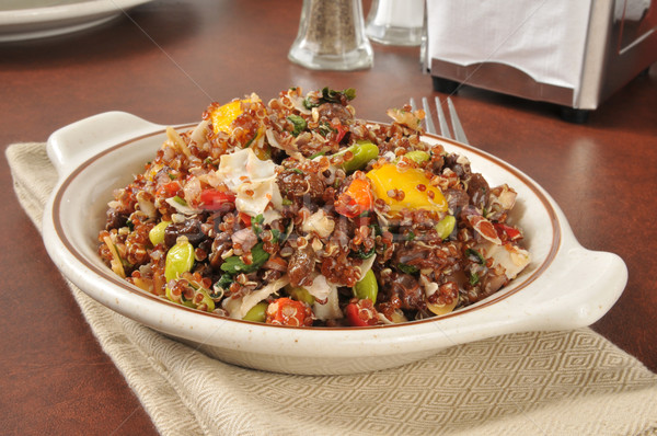 Red quinoa salad Stock photo © MSPhotographic