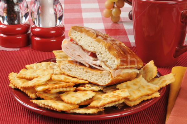 Gourmet turkey sandwich Stock photo © MSPhotographic