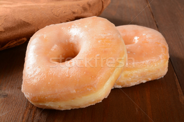 Stock photo: Glazed donuts