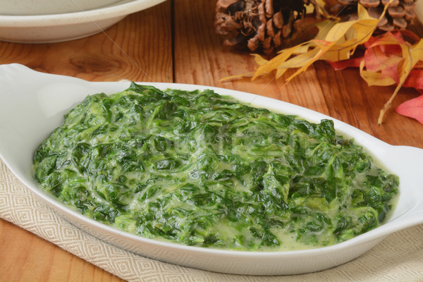 Creamed spinach Stock photo © MSPhotographic