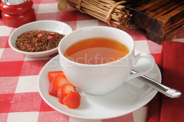 Strawberry infused rooibos tea Stock photo © MSPhotographic