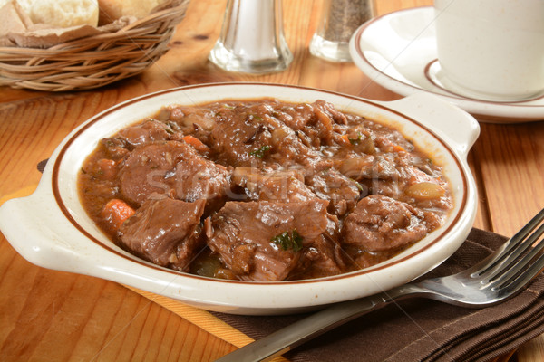 Bowl of Boeuf Borguignon Stock photo © MSPhotographic