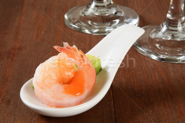 Shrimp and avocado Stock photo © MSPhotographic