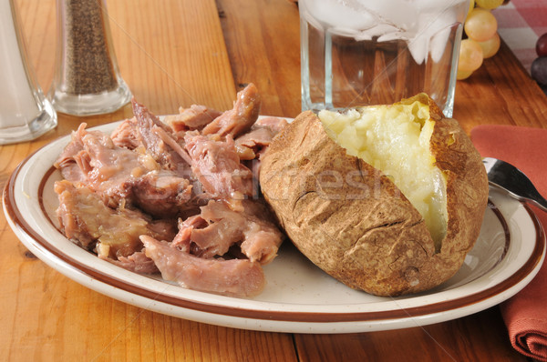 turkey and baked potato Stock photo © MSPhotographic