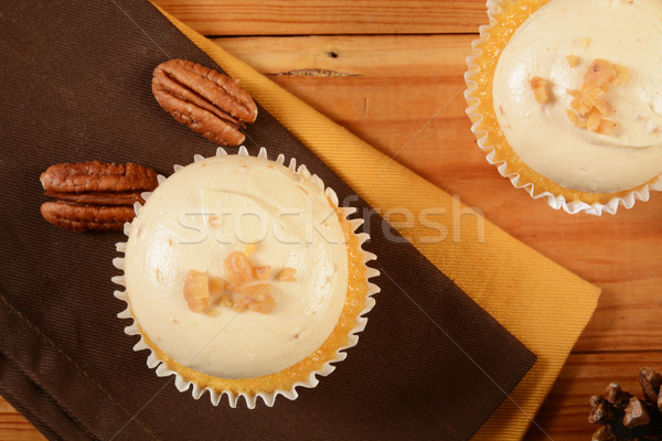Pecan pie cupcake Stock photo © MSPhotographic