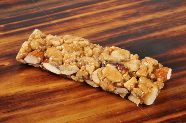 Protein bar with fruit and nuts Stock photo © MSPhotographic