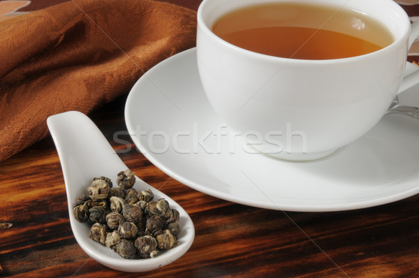 綠茶 珍珠 樣品 勺子 茶 商業照片 © MSPhotographic